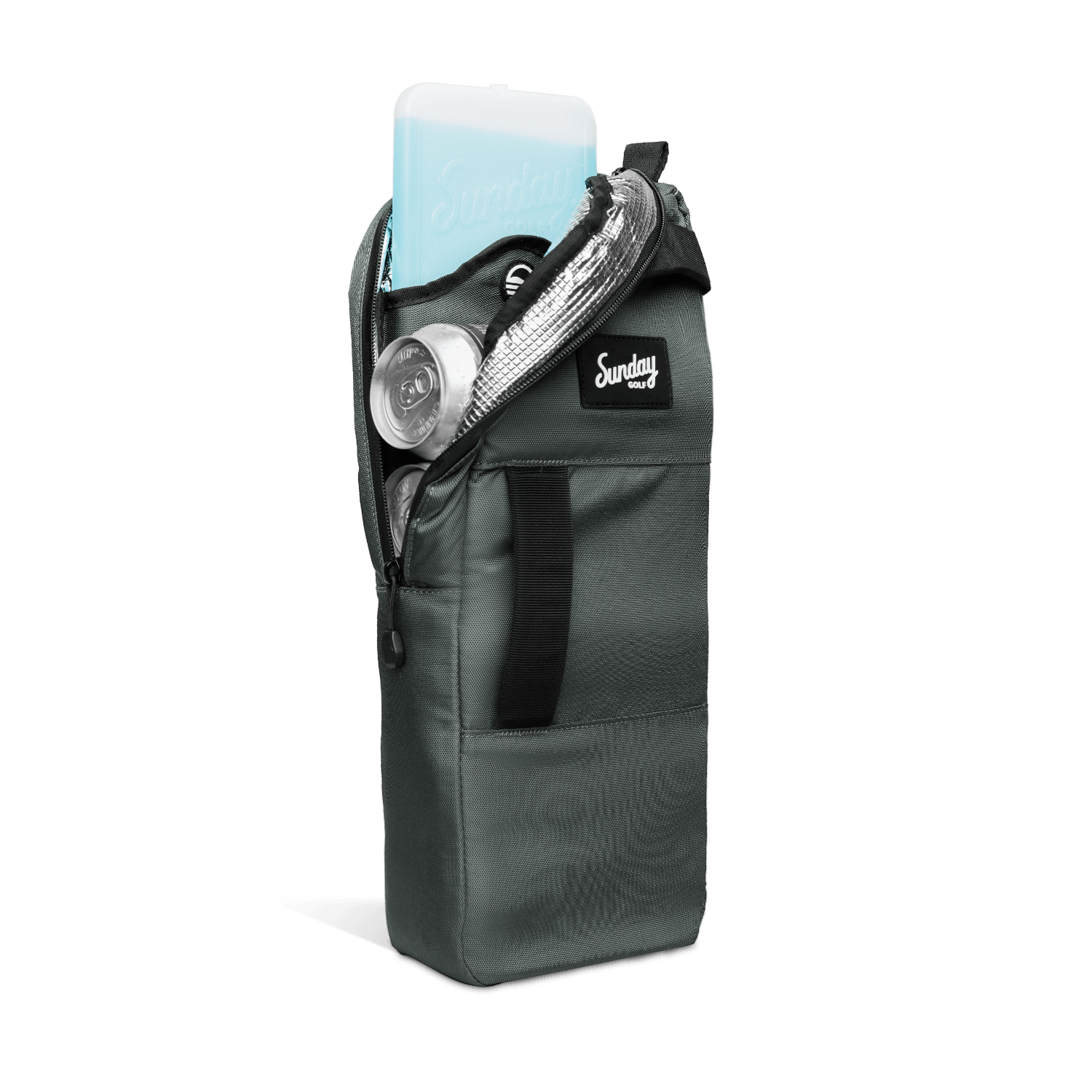 Midnight Green Cooler Bag Unzip with Icepack