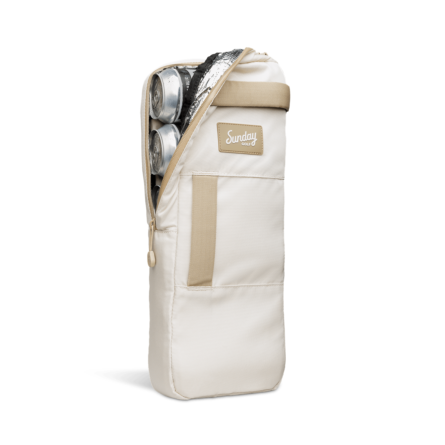 Toasted Almond Cooler Bag Unzip with Cans