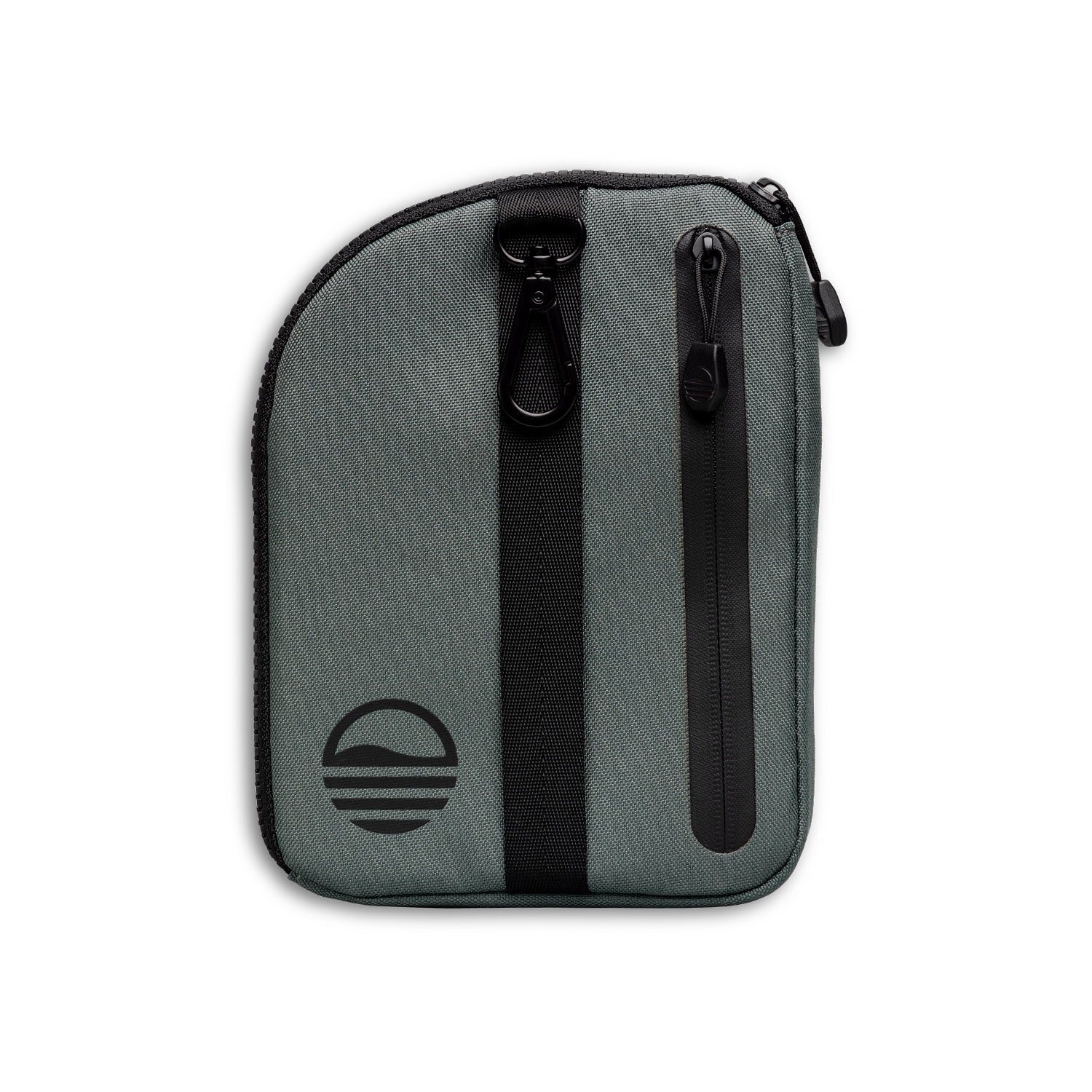 nickel bag midnight green rear view with zippers