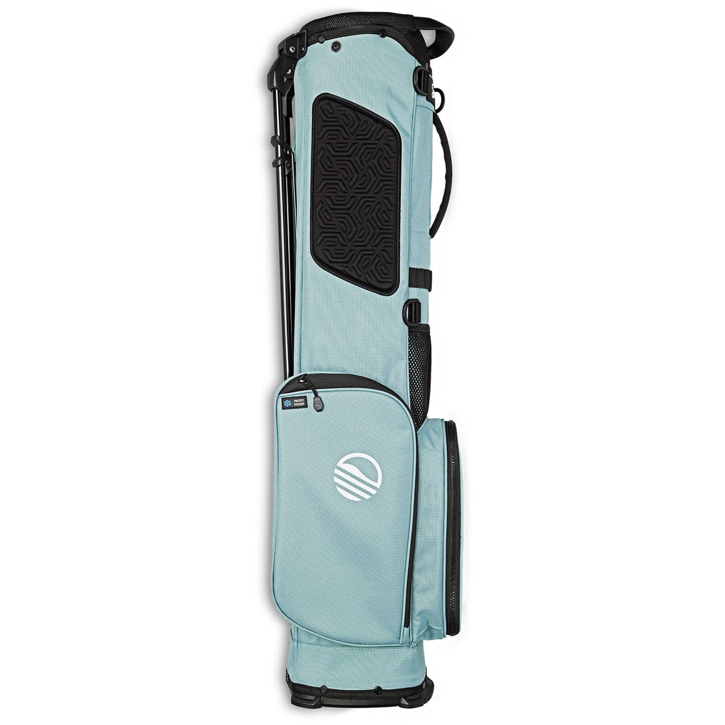 side view of El Camino golf bag by Sunday Golf showing white side logo