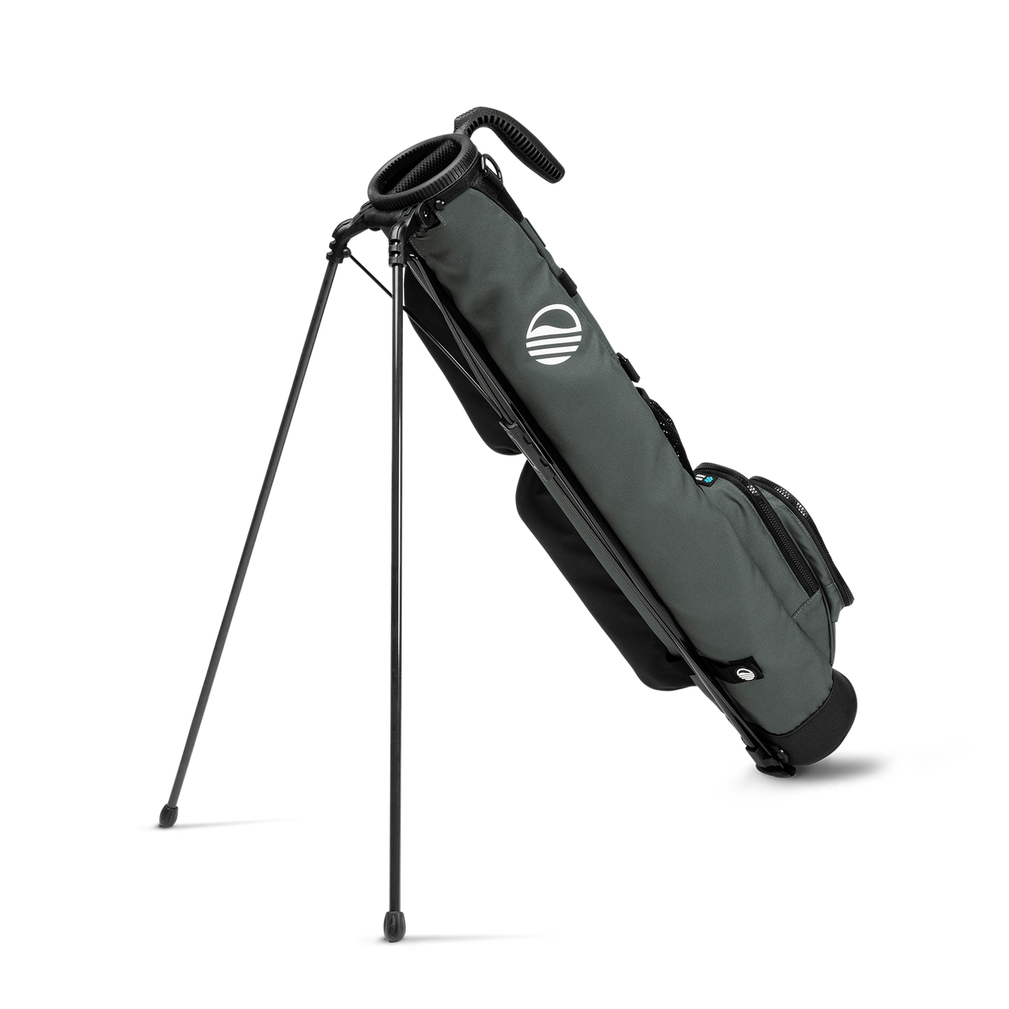 midnight green loma bag with stand extended