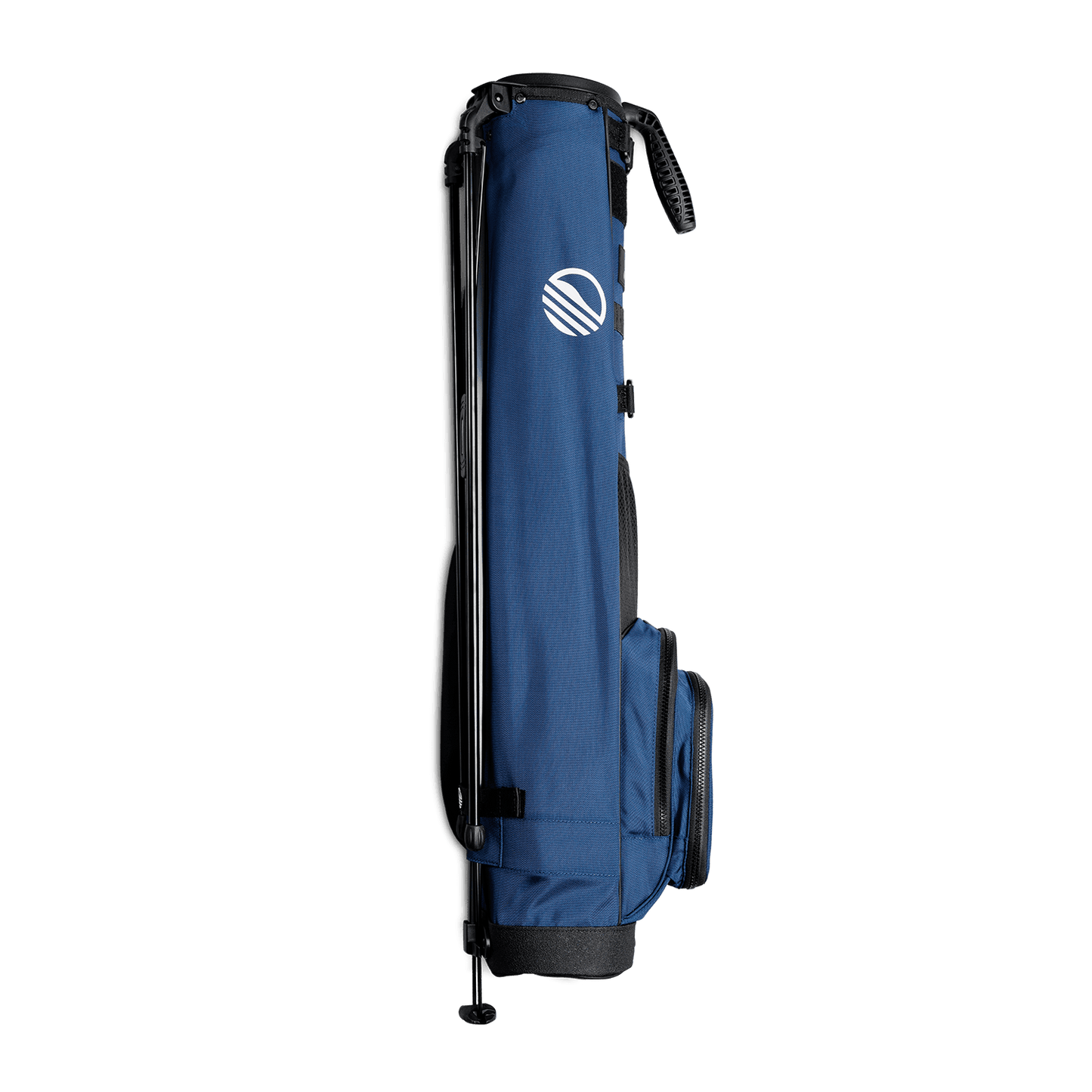 cobalt blue loma xl golf bag by sunday golf on side
