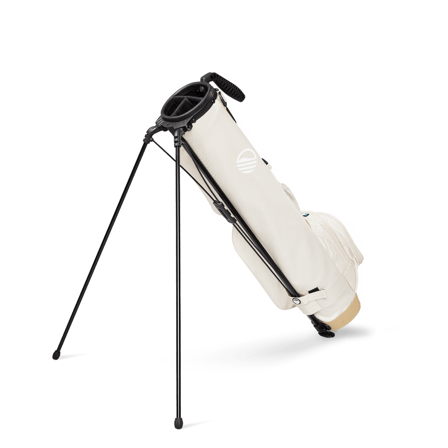Loma XL golf bag by Sunday Golf in white and tan