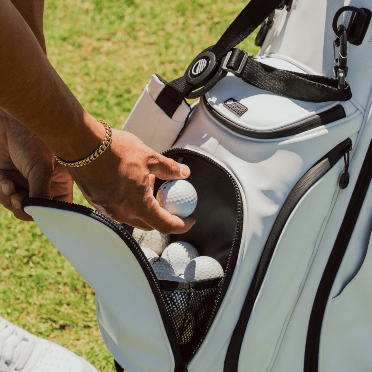 Ryder White S Class detailed shot of the Ball Pocket with some balls inside it