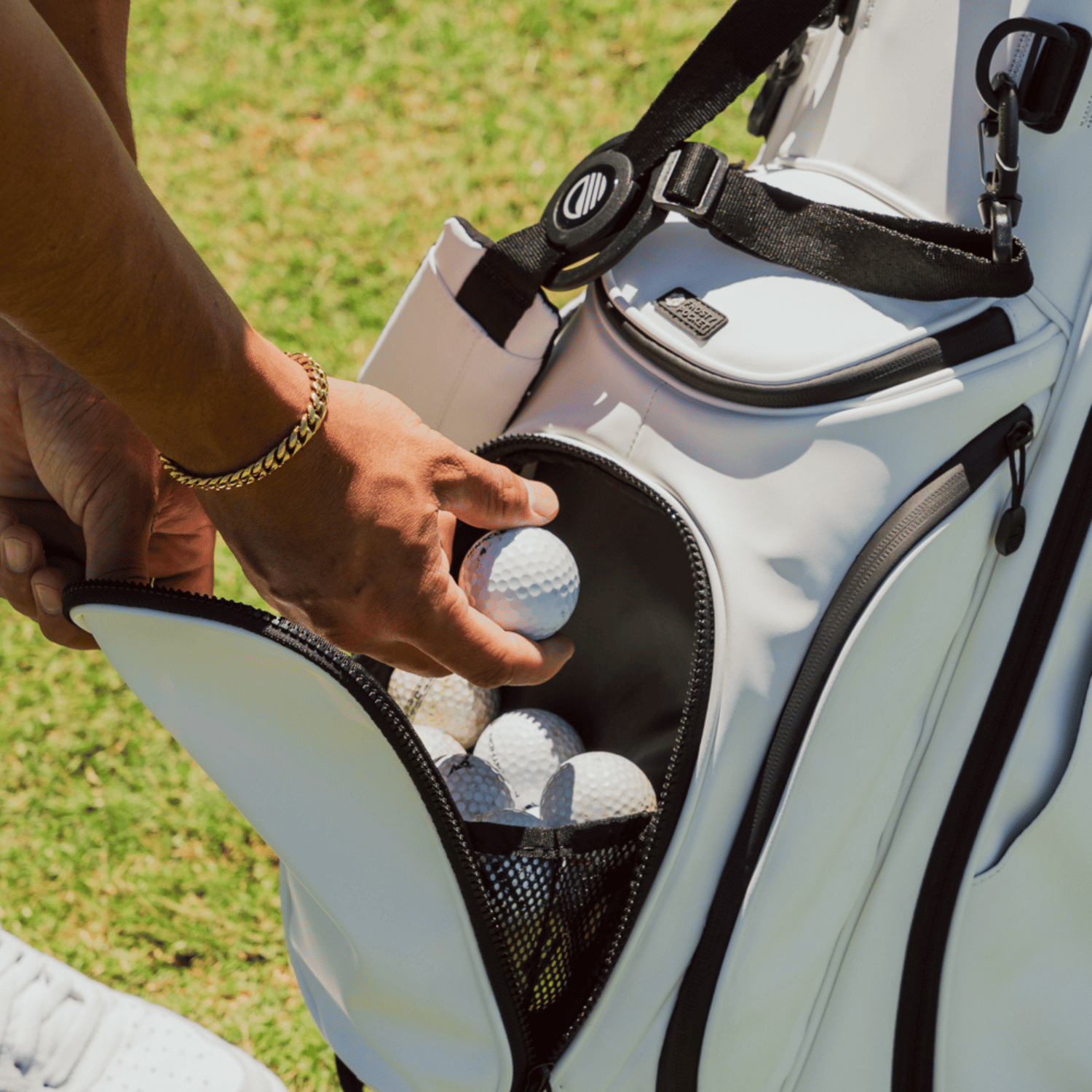 Ryder White S Class detailed shot of the Ball Pocket with some balls inside it