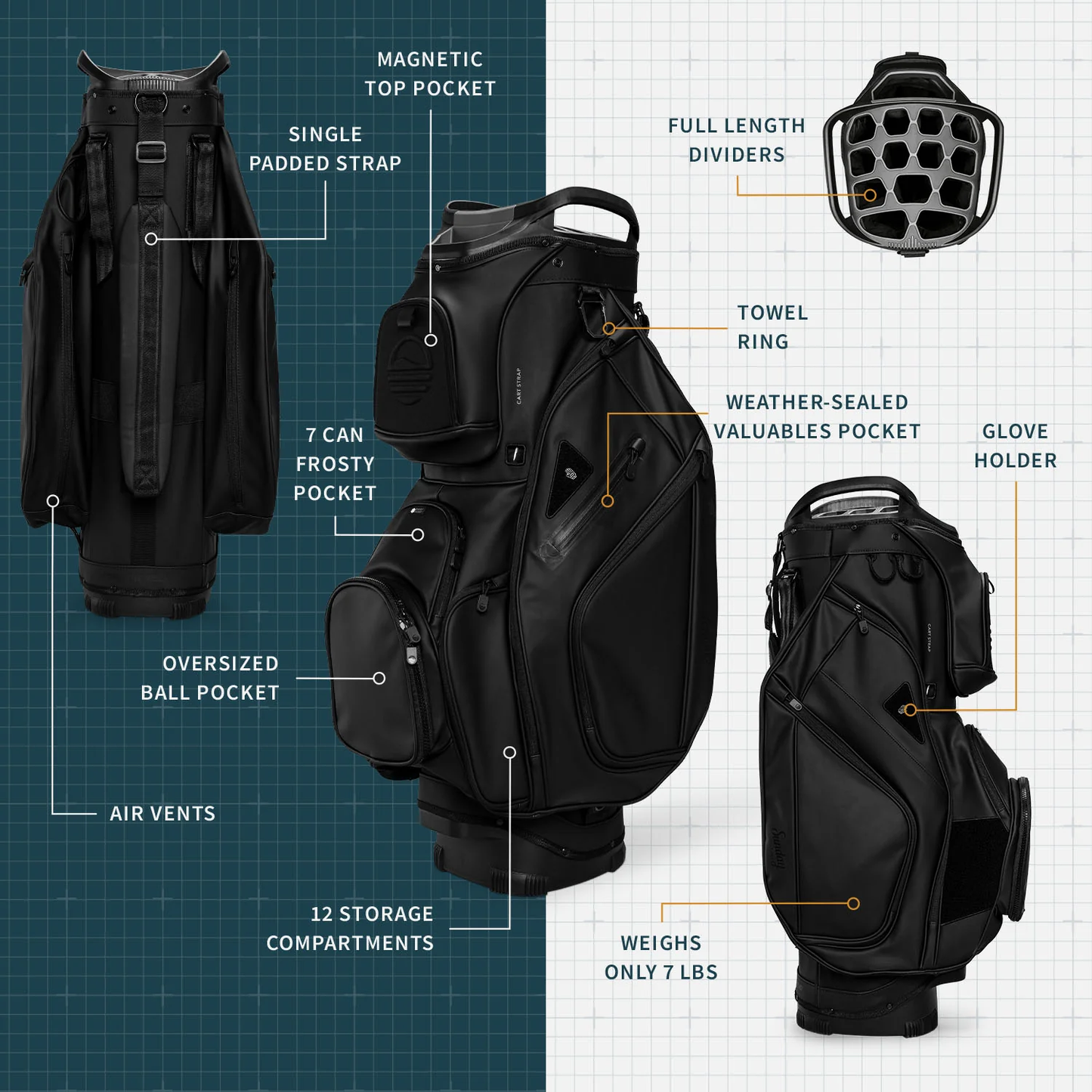 The Big Rig | Black Vegan Leather