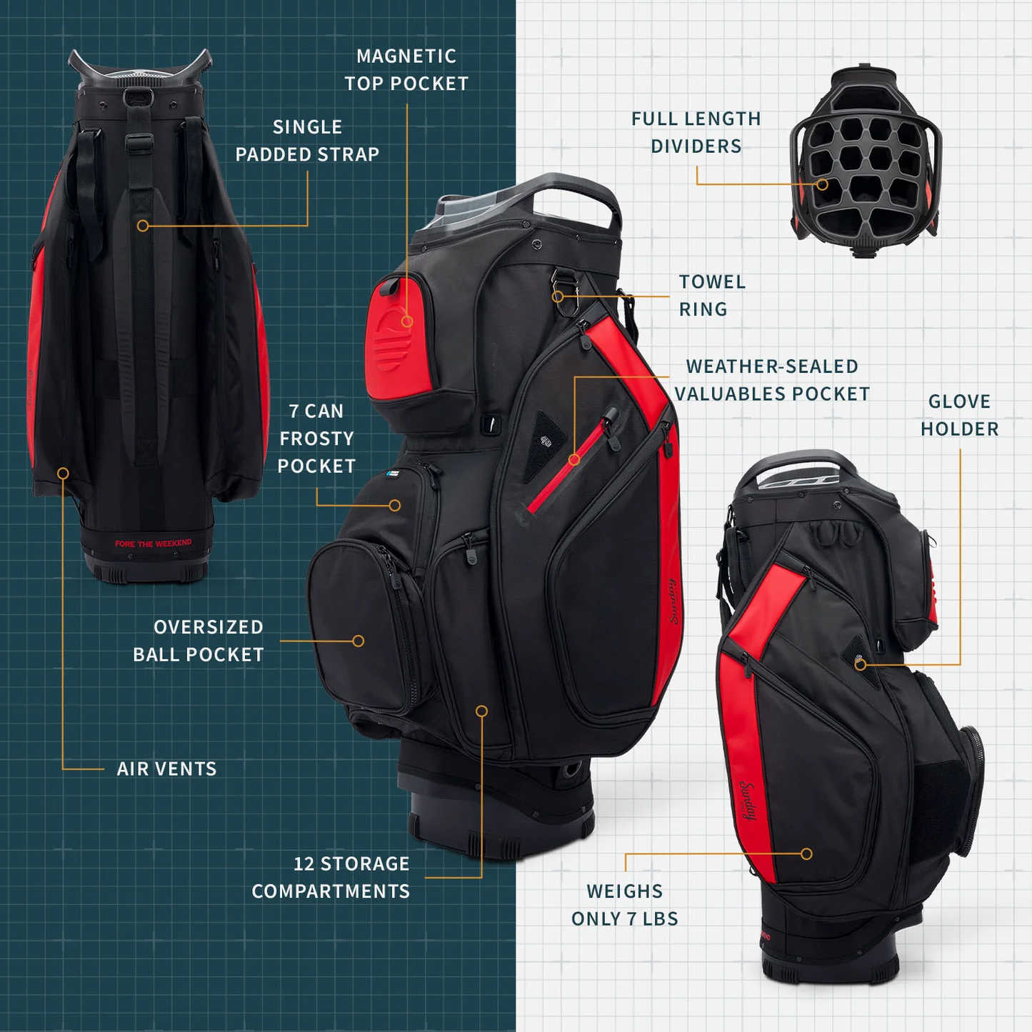 The Big Rig | Blackjack Cart Bag