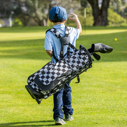 Sac de golf Recess Kids | Damier noir/blanc