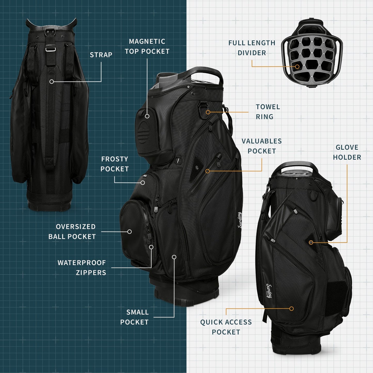 Big Rig Cart Bag with Features