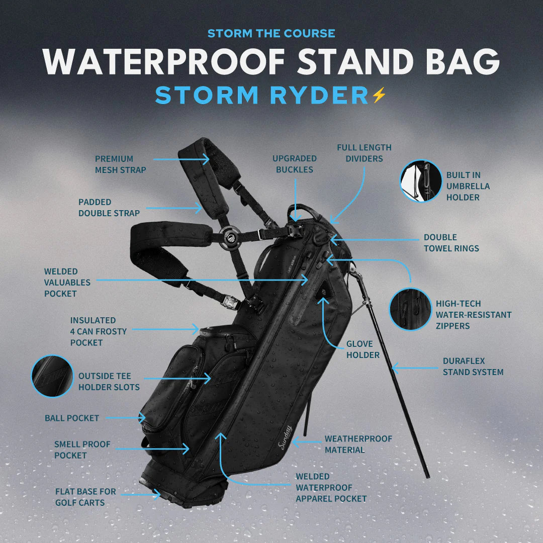 STORM Ryder | Black Waterproof Full Size Stand
