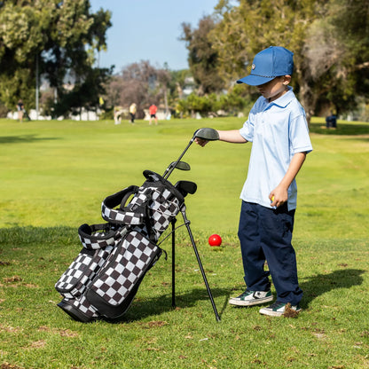 Sac de golf Recess Kids | Damier noir/blanc