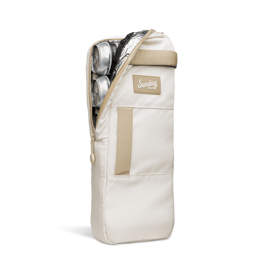 Toasted Almond Cooler Bag Unzip with Cans