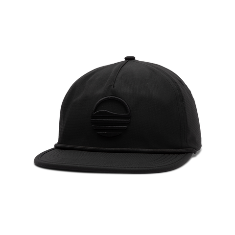 Sundaze Crushable Rope Hat | Black - Black