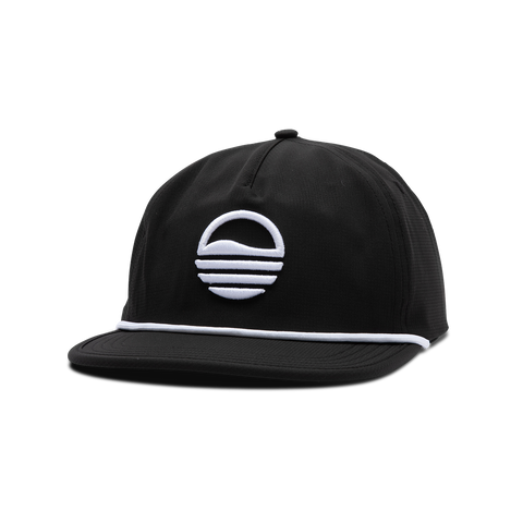 Sundaze Crushable Rope Hat | Black - White