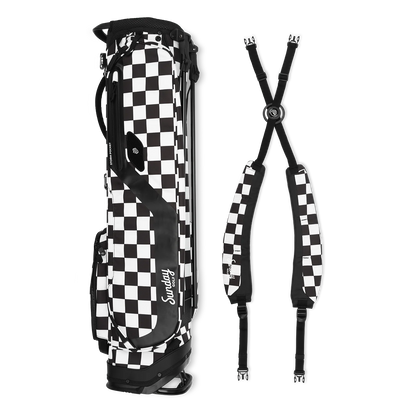 El Camino | Black/White Checker Mid Size Stand Bag
