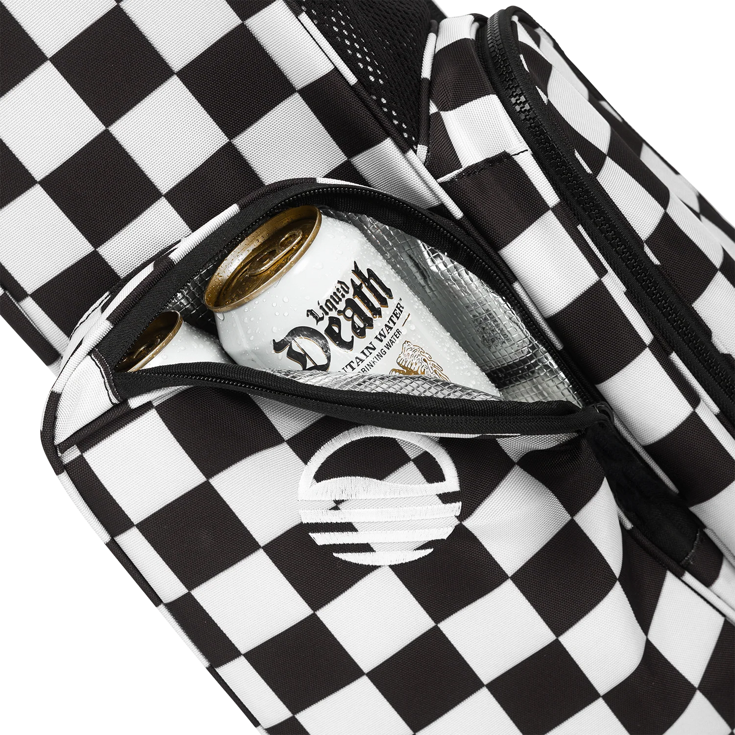 El Camino | Black/White Checker Mid Size Stand Bag