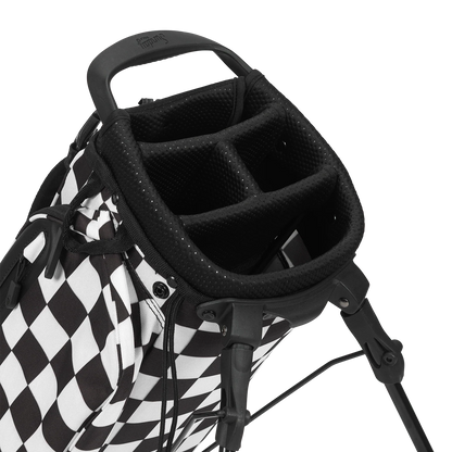 El Camino | Black/White Checker Mid Size Stand Bag