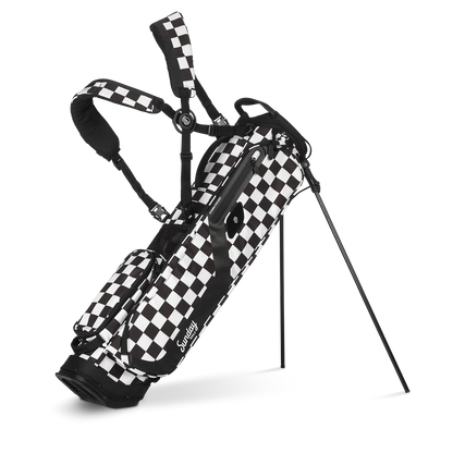 El Camino | Black/White Checker Mid Size Stand Bag