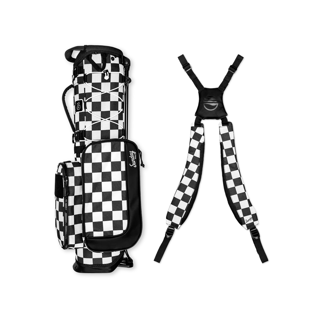 Sac de golf Recess Kids | Damier noir/blanc