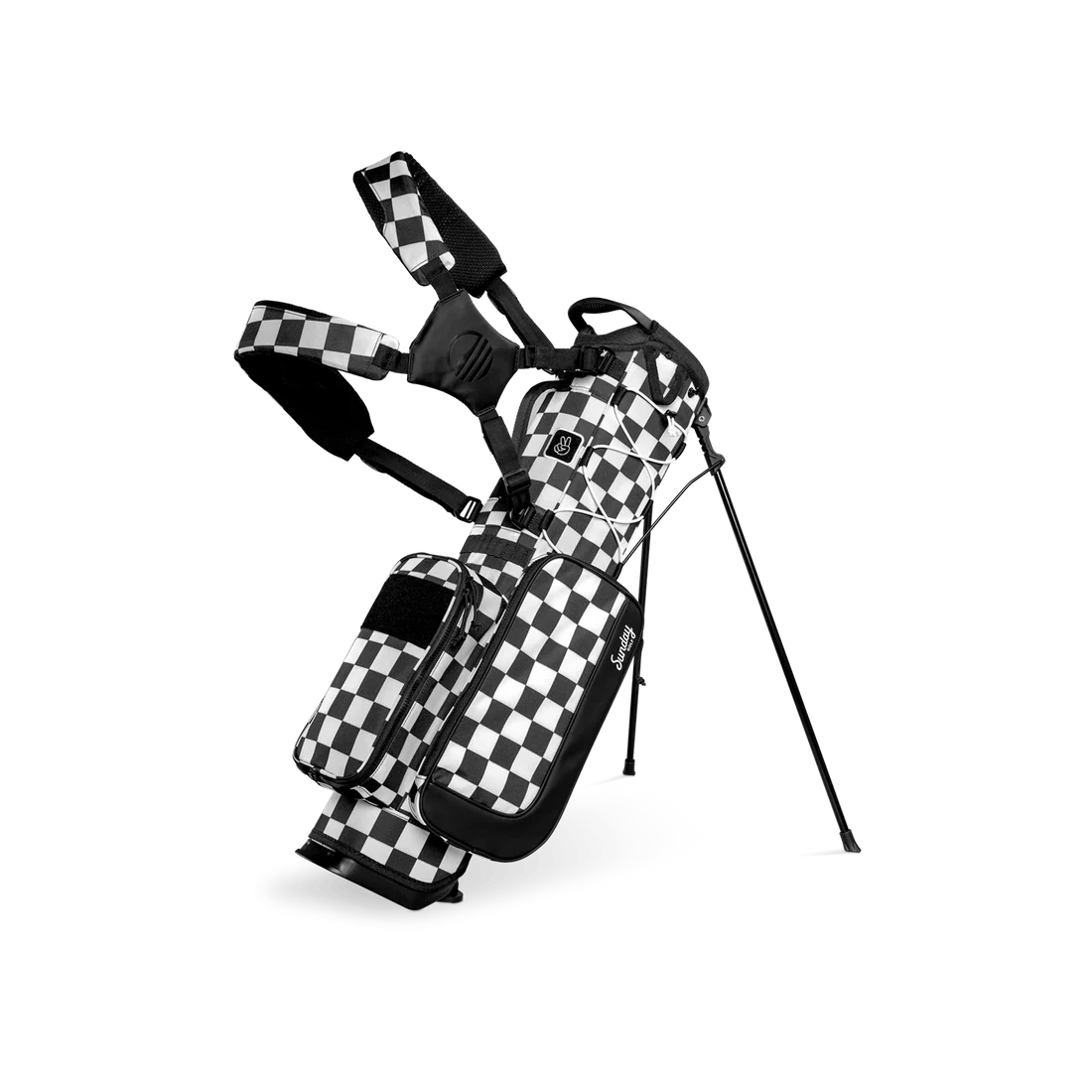 Sac de golf Recess Kids | Damier noir/blanc