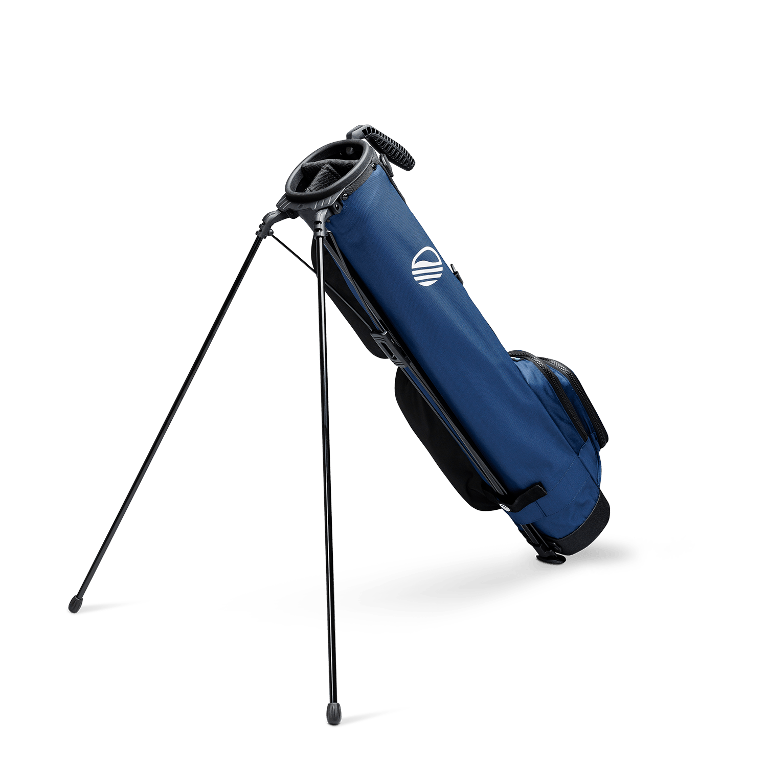 cobalt blue loma xl golf bag by sunday golf reverse view