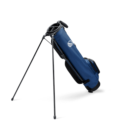 cobalt blue loma xl golf bag by sunday golf reverse view