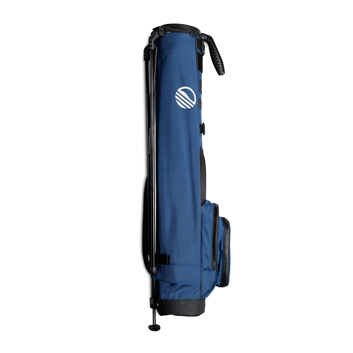 cobalt blue loma xl golf bag by sunday golf on side