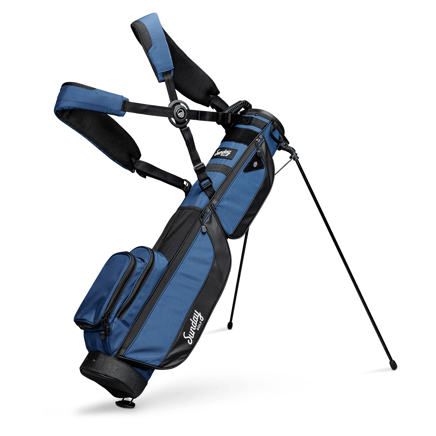 cobalt blue loma xl golf bag by sunday golf