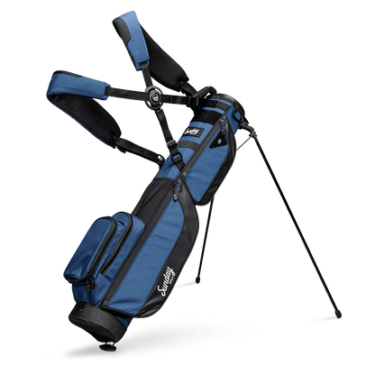 cobalt blue loma xl golf bag by sunday golf