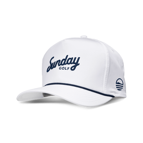 Sunday Golf Rope Hat | White & Navy