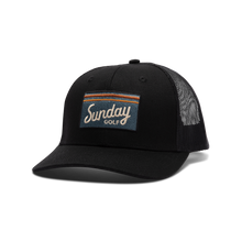 Front View Black Trucker Hat