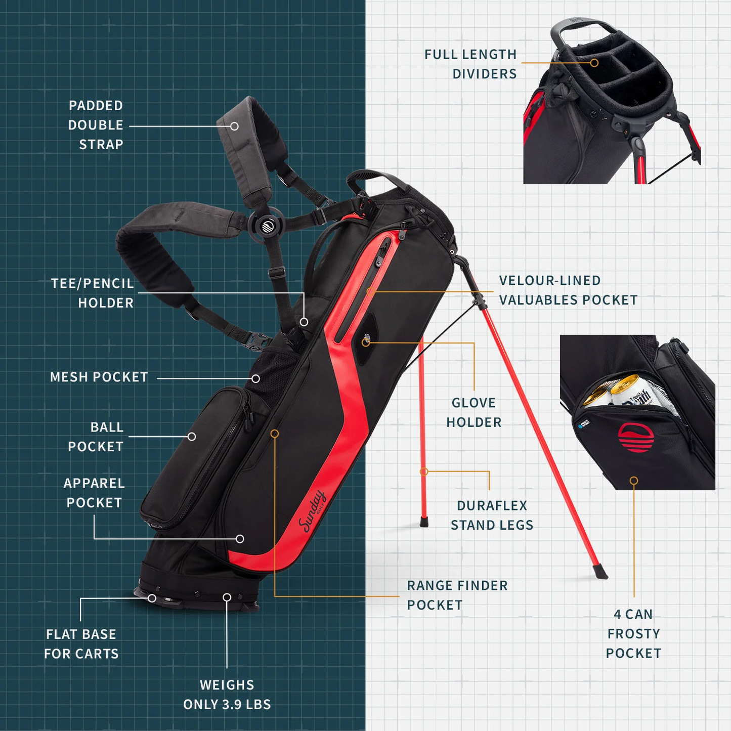 El Camino | Blackjack Mid Size Stand Bag