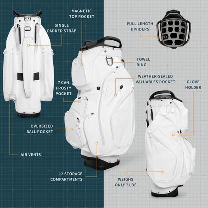 The Big Rig |  White Vegan Leather