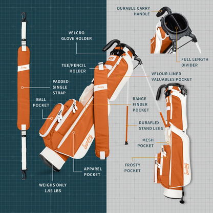 The Loma | Burnt Orange Par 3 Bag