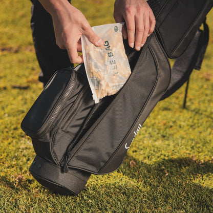golf tees in bag pocket